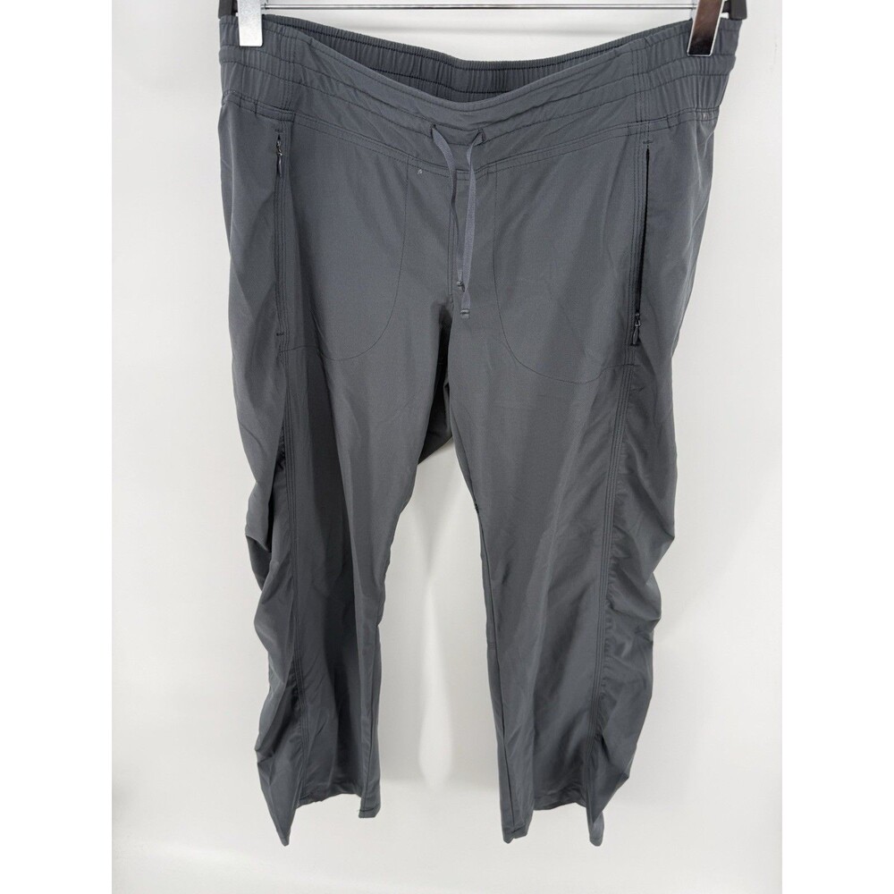 Athleta La Viva Pant Size 6 Gray Featherweight Stretch Ruched Travel Joggers